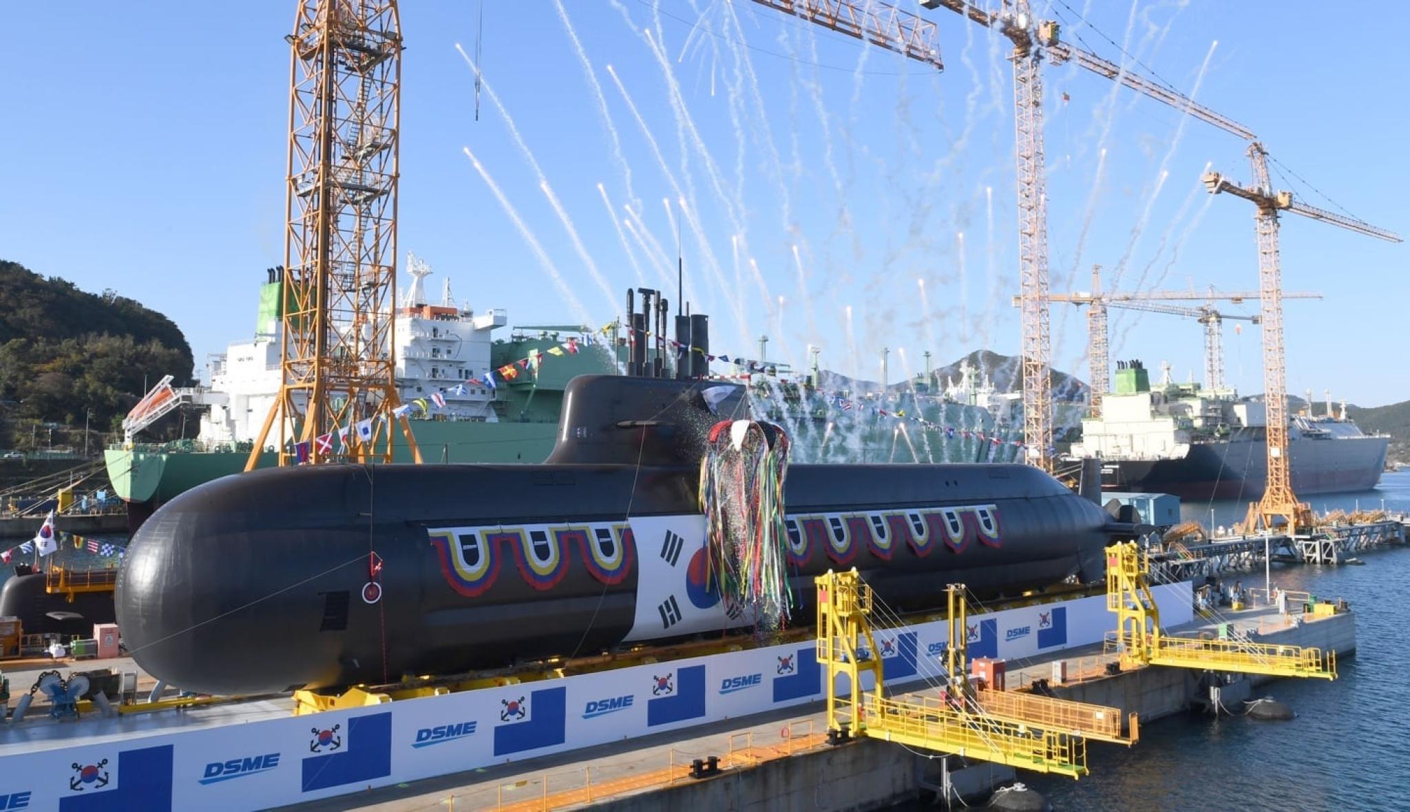 South Korea Launches Second 3000-Ton-Class SLBM capable submarine