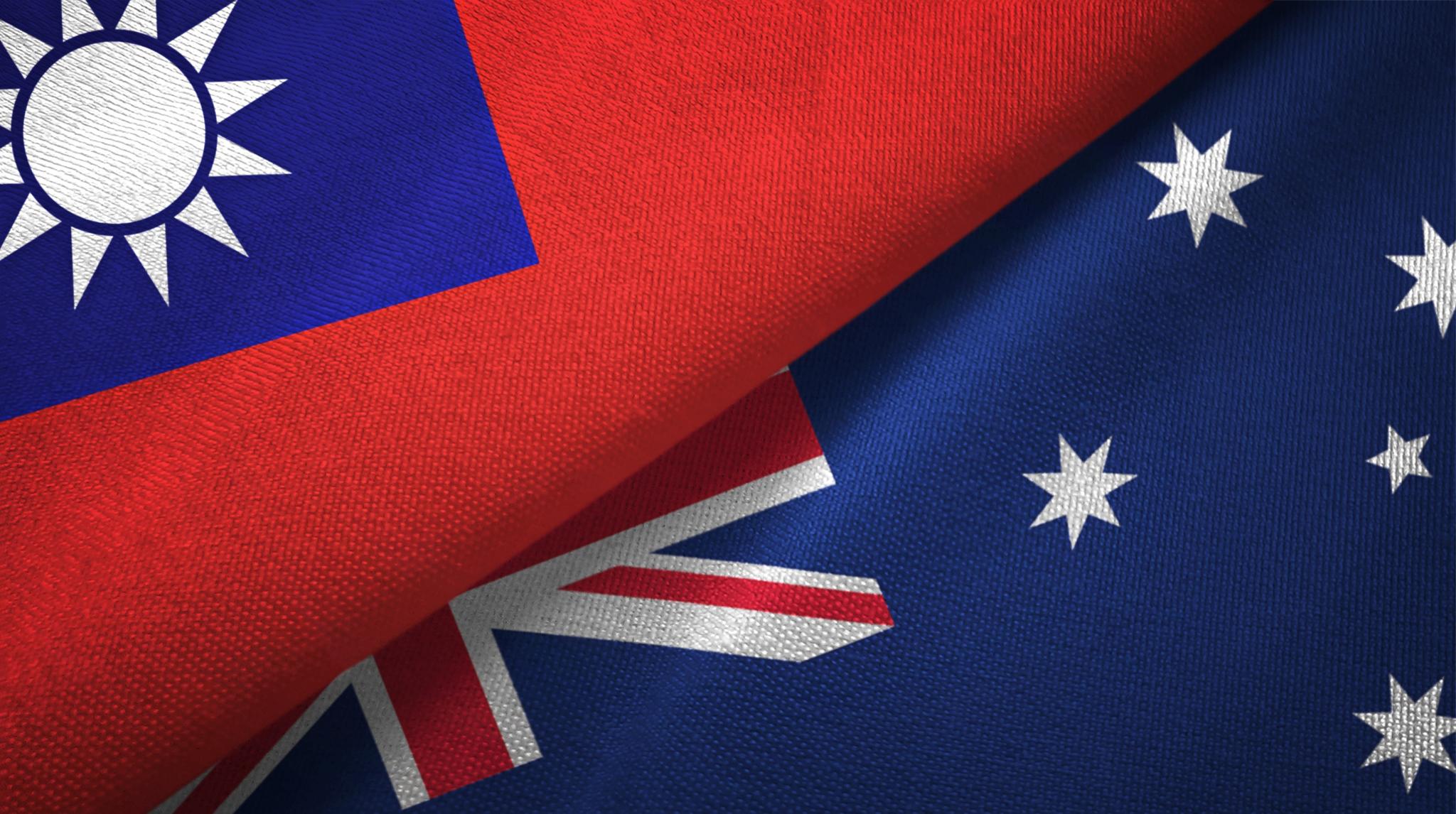 Flags of Taiwan and Australia