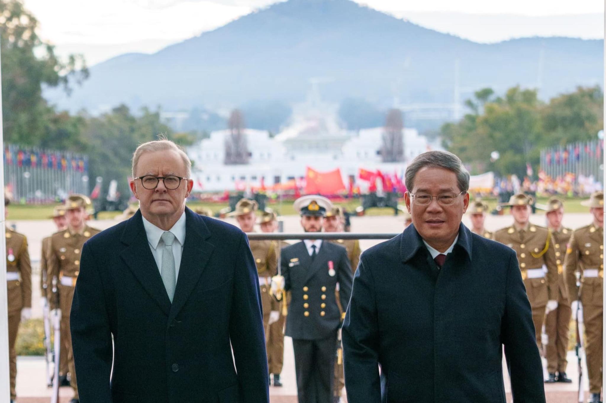 PM Albanese with Chinese Premier Li Qiang