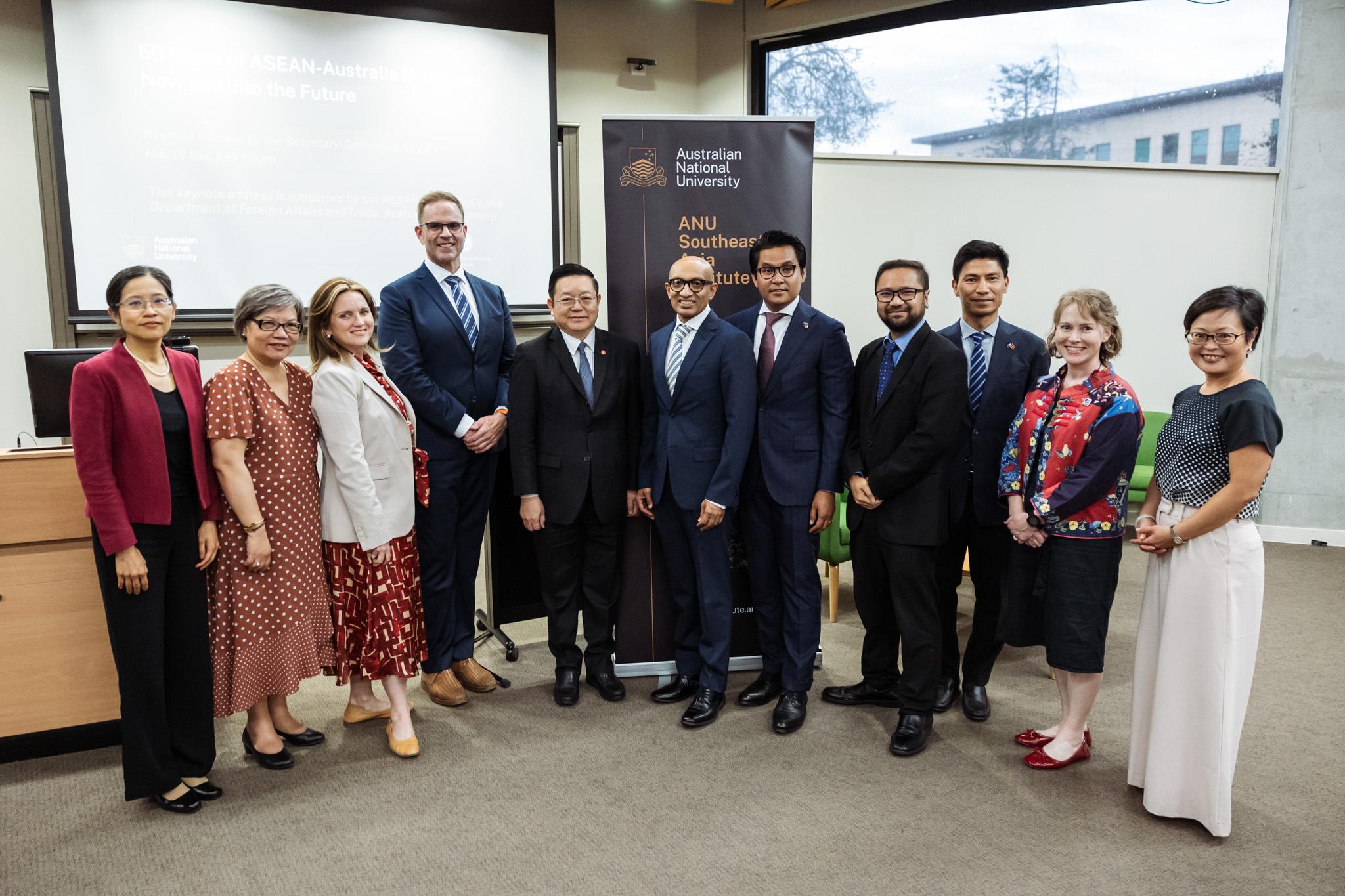 ASEAN Secretary-General Dr Kao Kim Hourn at the Australian National University.