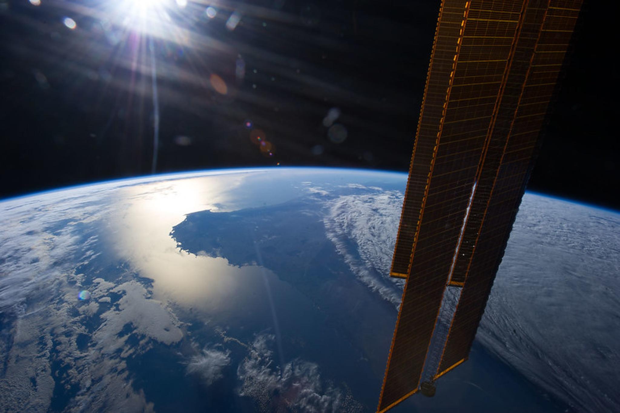 The sun is about to set in this scene showing parts of southwestern Australia, which was photographed by one of the Expedition 35 crew members aboard the International Space Station on April 1, 2013.