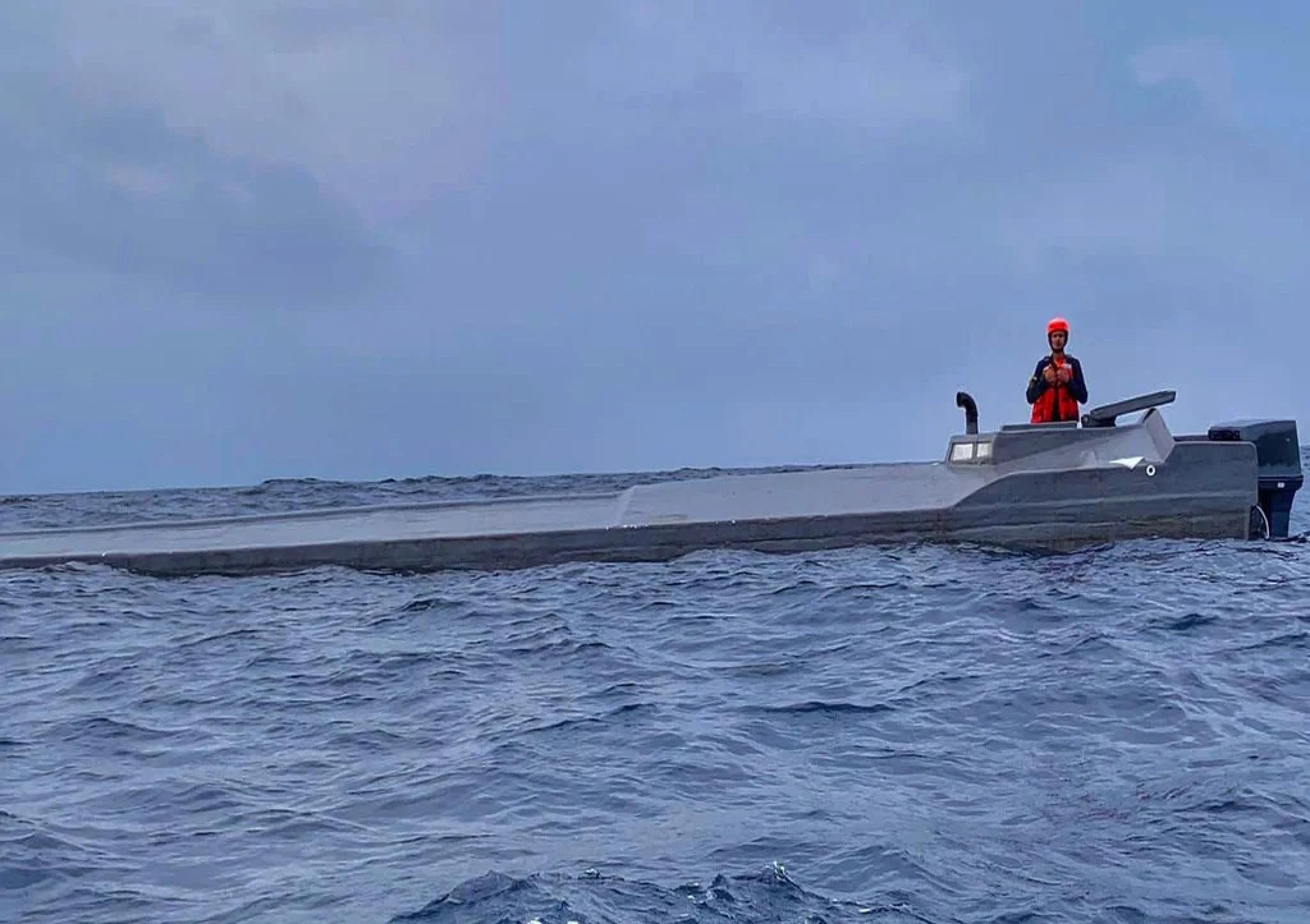 Narco sub in the Pacific, Image: AFP