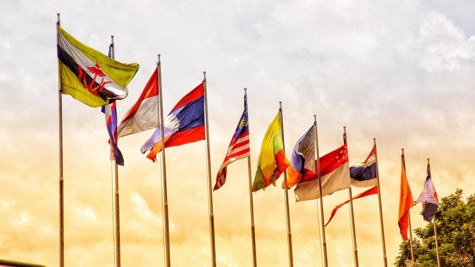 ASEAN flags. Image: Pixabay