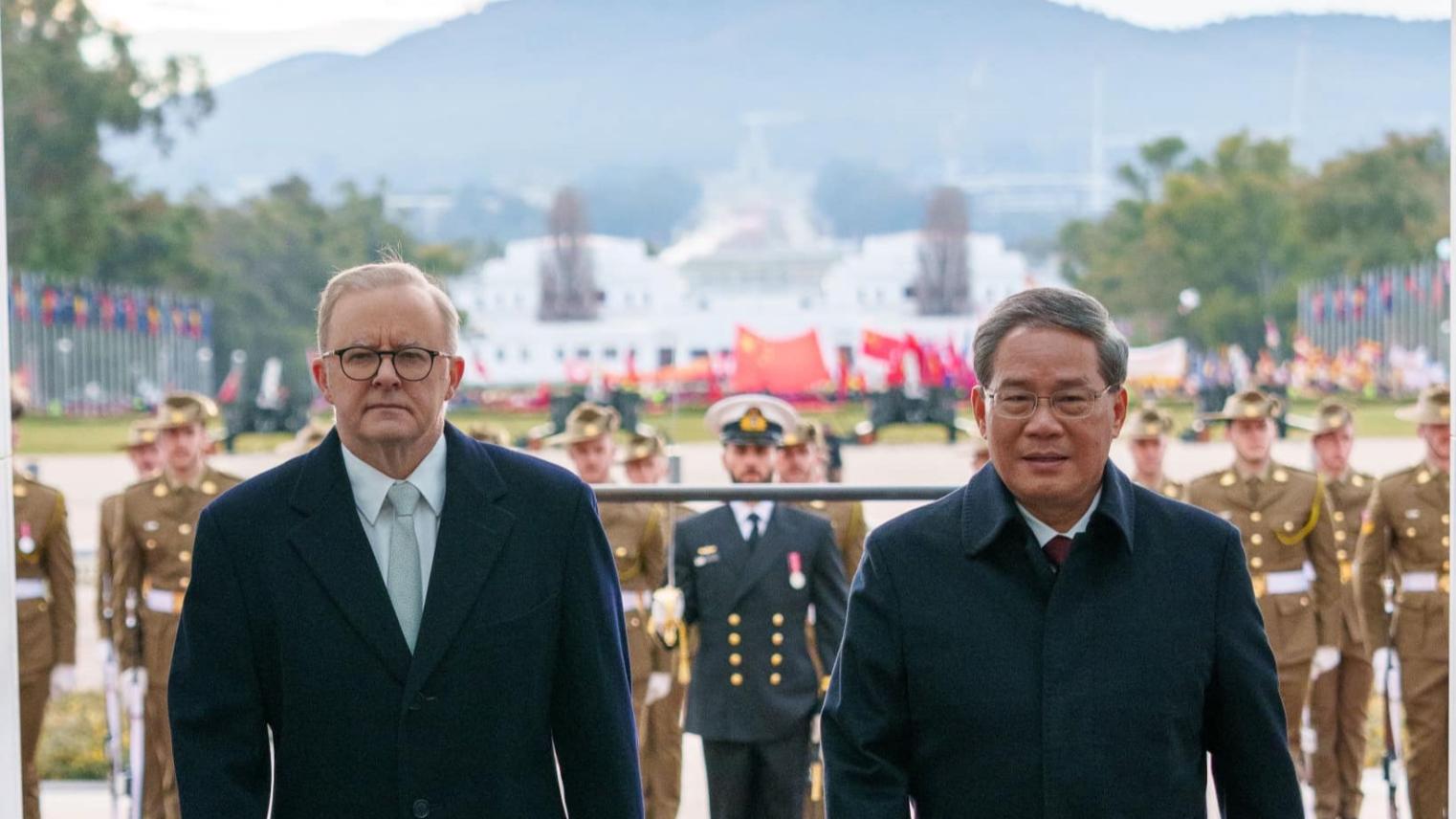 PM Albanese with Chinese Premier Li Qiang