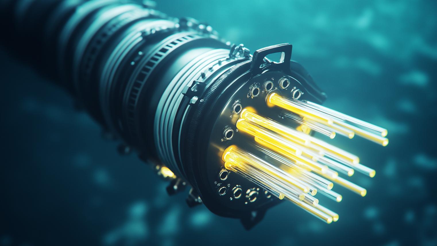 High tech submarine fiber optic cable