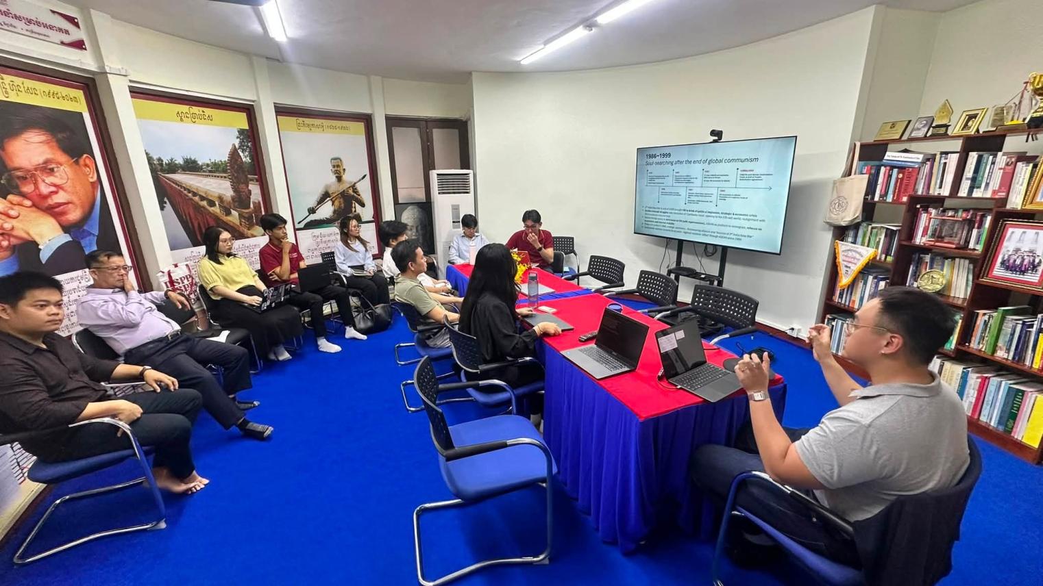 Engaging Cambodian academics in the Institute for International Studies and Public Policy, Royal University of Phnom Penh